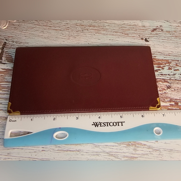 Cartier EUC Mastline Vintage Bordeaux Leather Long Wallet 🍷 - Picture 10 of 16